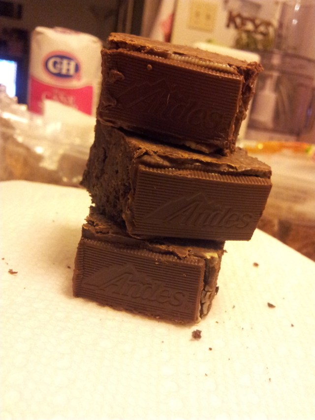 Grasshopper Mint Marshmallow Treats