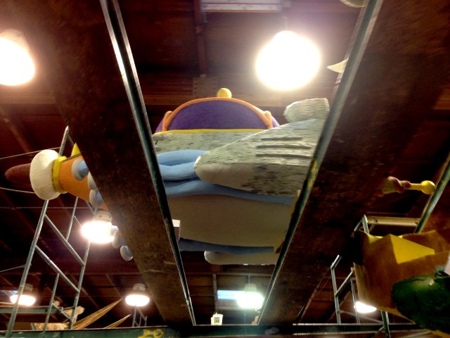 Rose Parade floats in the making at Rosemont Pavilion