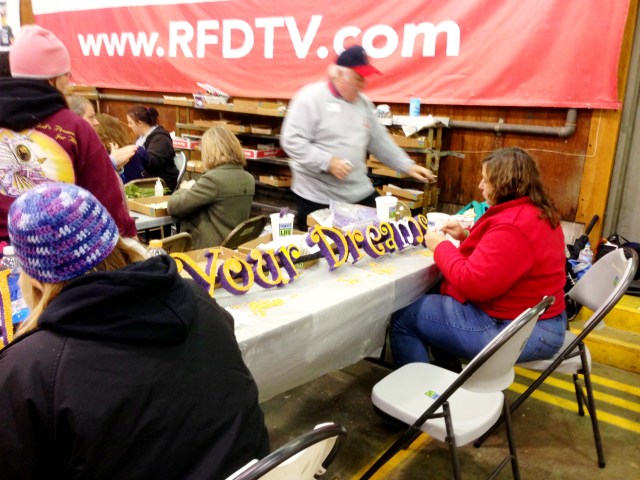 Rose Parade floats in the making at Rosemont Pavilion