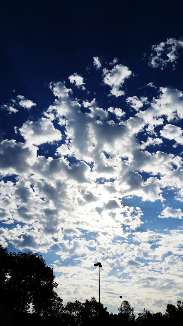 With rain, comes clouds