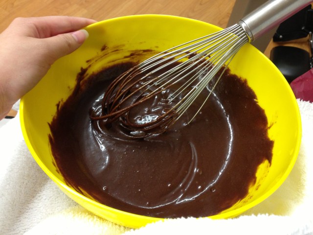 Brownie batter